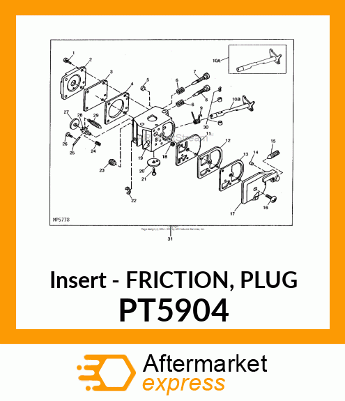 Insert - FRICTION, PLUG PT5904