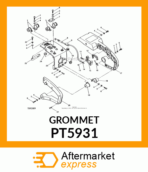 Grommet - GROMMET (Part is Obsolete) PT5931