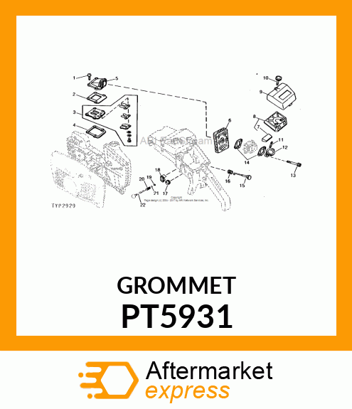 Grommet - GROMMET (Part is Obsolete) PT5931