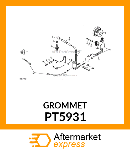 Grommet - GROMMET (Part is Obsolete) PT5931