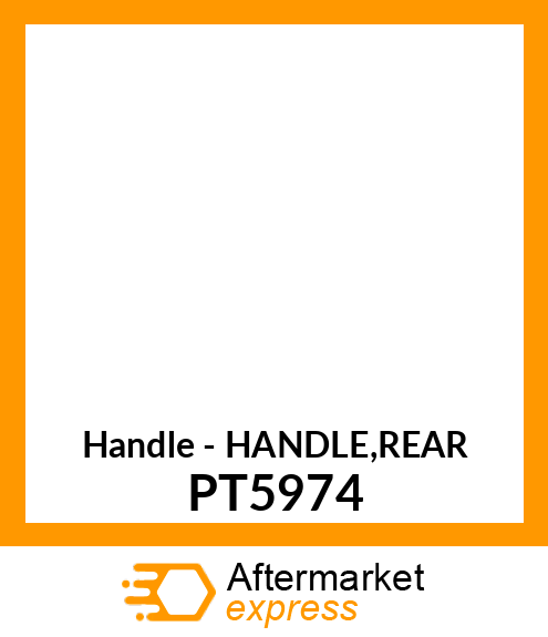 Handle - HANDLE,REAR PT5974