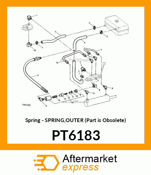 Spring - SPRING,OUTER (Part is Obsolete) PT6183