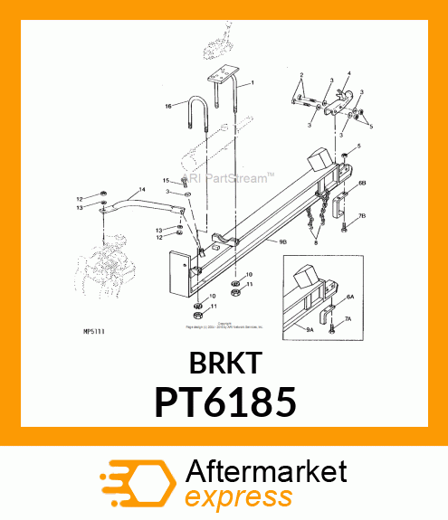 Bracket - BRACKET (Part is Obsolete) PT6185