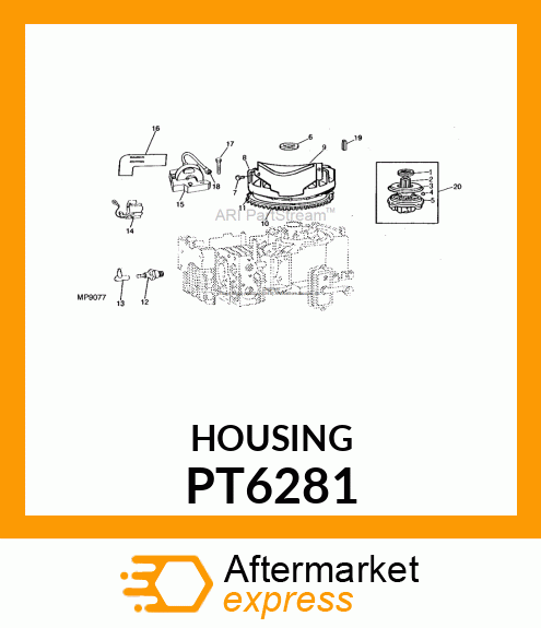 Housing - HOUSING, STARTER CLUTCH PT6281