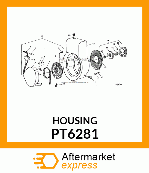 Housing - HOUSING, STARTER CLUTCH PT6281