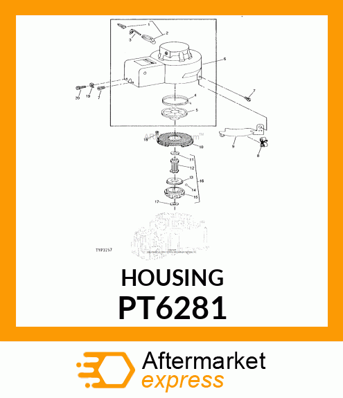 Housing - HOUSING, STARTER CLUTCH PT6281