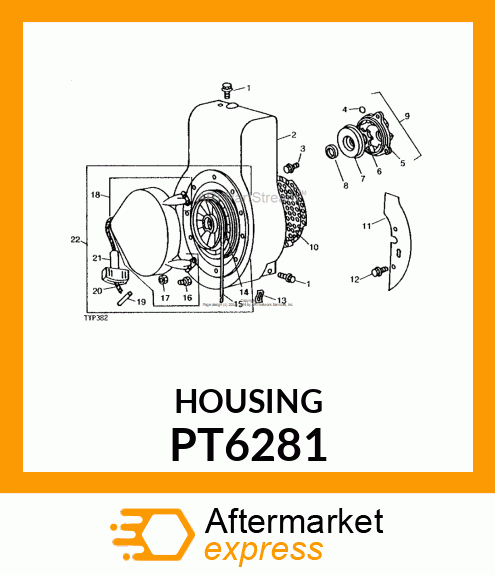 Housing - HOUSING, STARTER CLUTCH PT6281