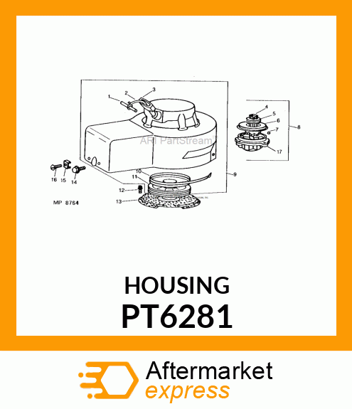 Housing - HOUSING, STARTER CLUTCH PT6281