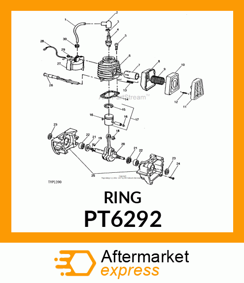 Piston Ring - PISTON RING PT6292