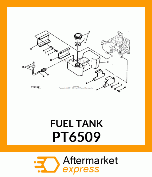 Fuel Tank - TANK,FUEL PT6509