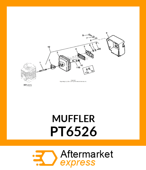 Muffler - MUFFLER PT6526