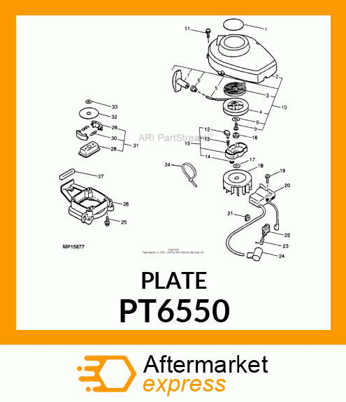 Plate PT6550