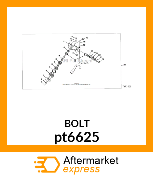 SCREW, HEX HEAD, METRIC pt6625