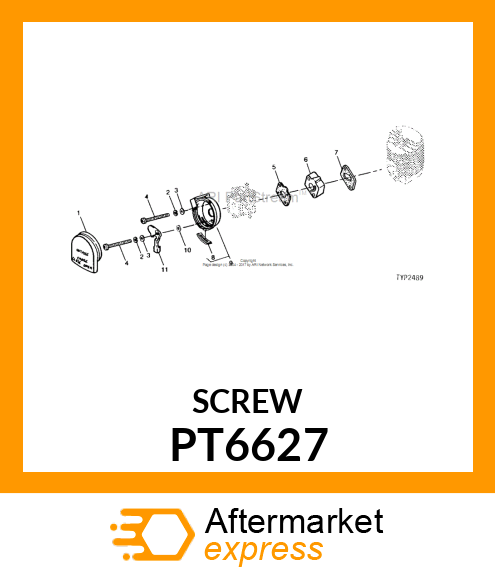 Screw - SCREW,PAN HD 5MM X 57MM PT6627