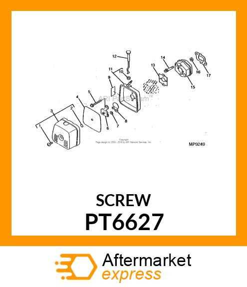 Screw - SCREW,PAN HD 5MM X 57MM PT6627