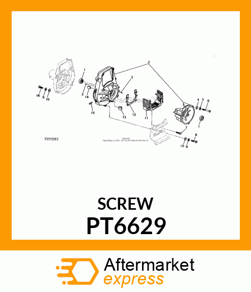 Screw - SCREW,TAPPING 4MM PT6629