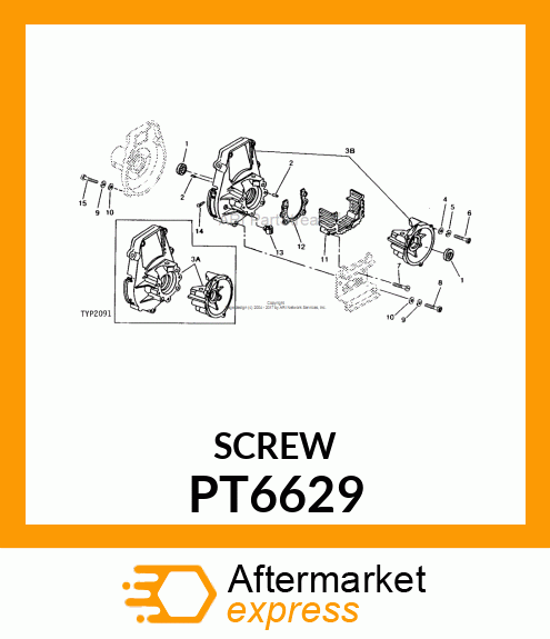 Screw - SCREW,TAPPING 4MM PT6629