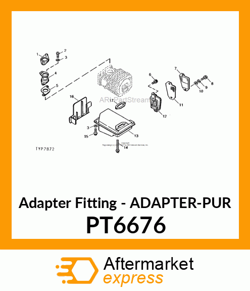 Adapter Fitting - ADAPTER-PUR PT6676