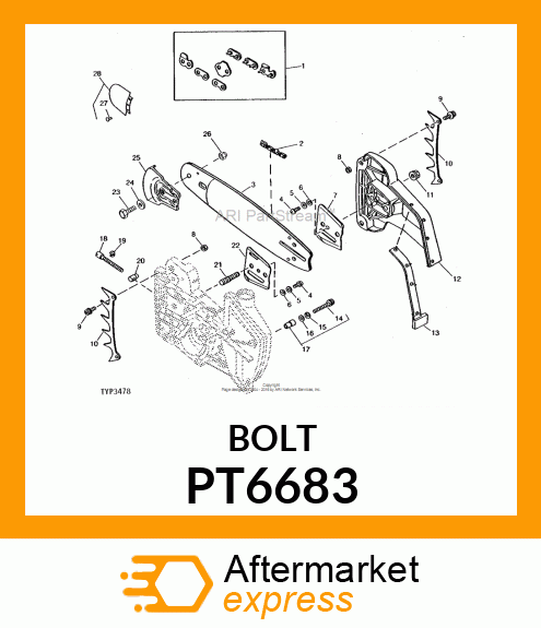 Screw - SCREW, ADJ-PUR PT6683