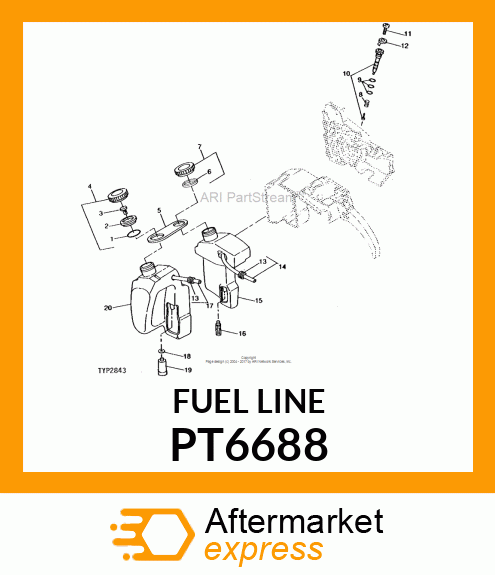 Fuel Line - PIPE, OIL-PUR PT6688