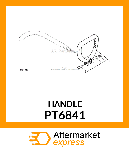 Handle - FRONT HANDLE ASSEMBLY PT6841