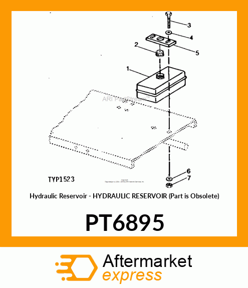 Hydraulic Reservoir - HYDRAULIC RESERVOIR (Part is Obsolete) PT6895