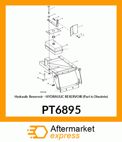 Hydraulic Reservoir - HYDRAULIC RESERVOIR (Part is Obsolete) PT6895