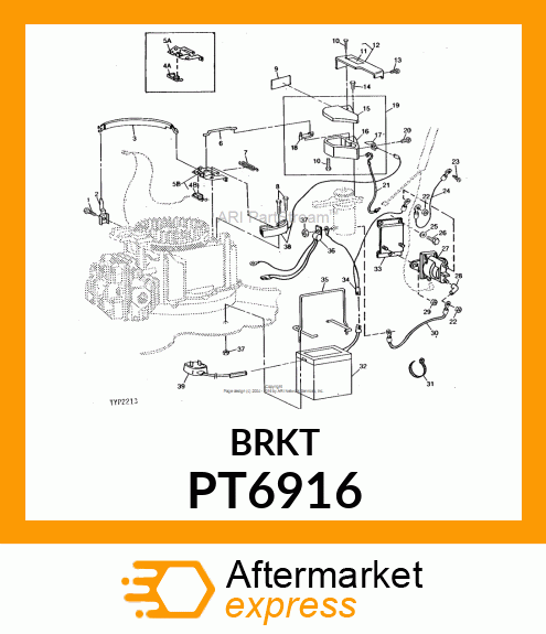 Bracket - BRACKET,BATTERY (Part is Obsolete) PT6916