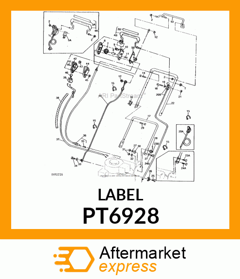 Label - LABEL, BLADE CONTROL (Part is Obsolete) PT6928