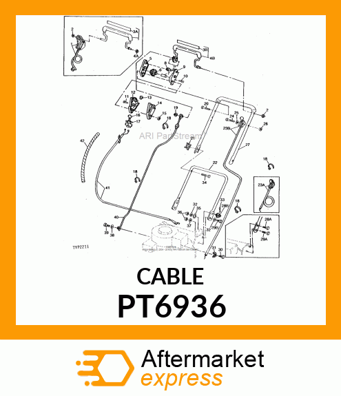 Control - CONTROL,THROTTLE PT6936