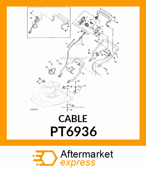 Control - CONTROL,THROTTLE PT6936