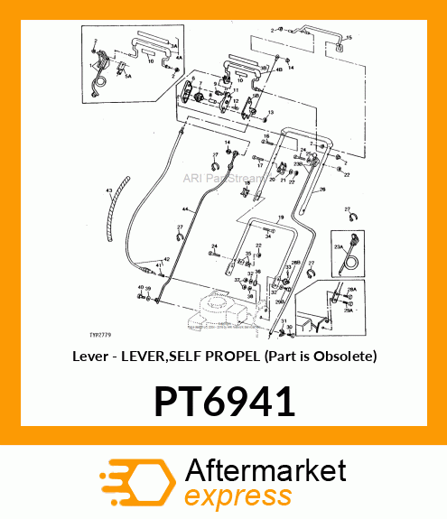 Lever - LEVER,SELF PROPEL (Part is Obsolete) PT6941