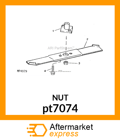 NUT HEX 5/8 UNF pt7074