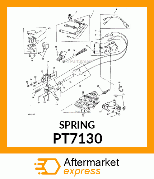 Spring - SPRING,CABLE RETAINER PT7130