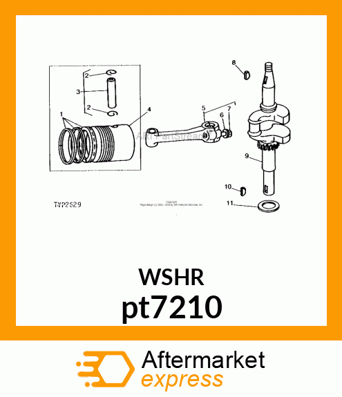 WASHER, CONNECTING ROD pt7210