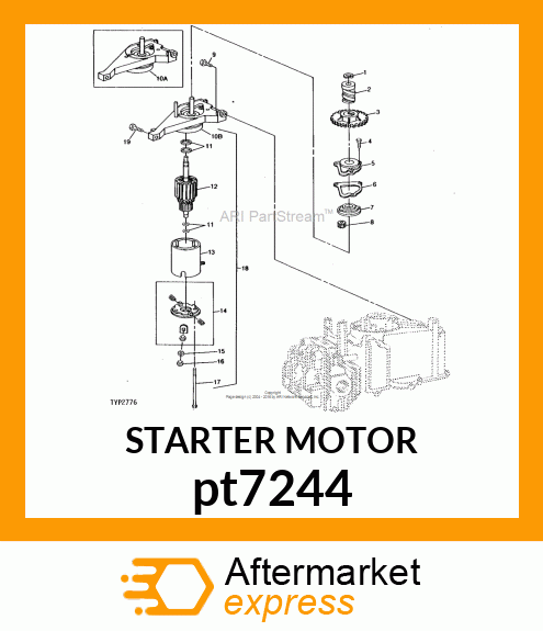 STARTER MOTOR pt7244