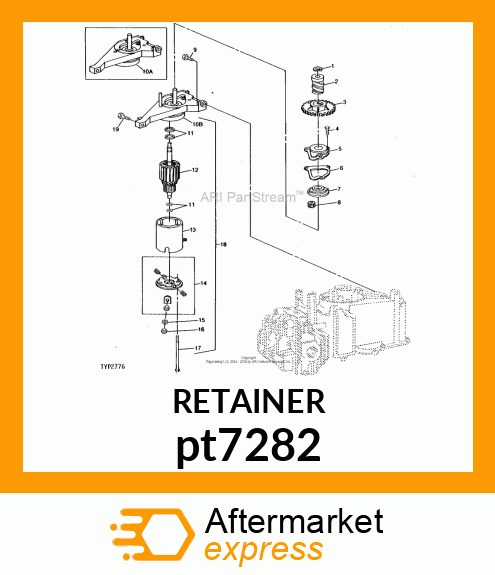 STARTER MOTOR pt7282