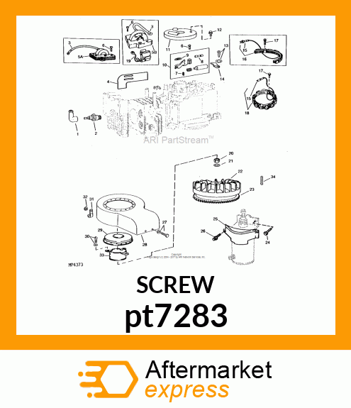 SCREW, SLFTPG, SPD THD, SLTD HEX HD pt7283