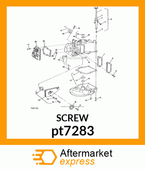 SCREW, SLFTPG, SPD THD, SLTD HEX HD pt7283