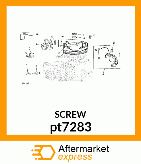 SCREW, SLFTPG, SPD THD, SLTD HEX HD pt7283