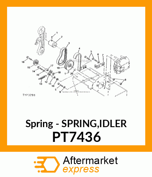 Spring - SPRING,IDLER PT7436