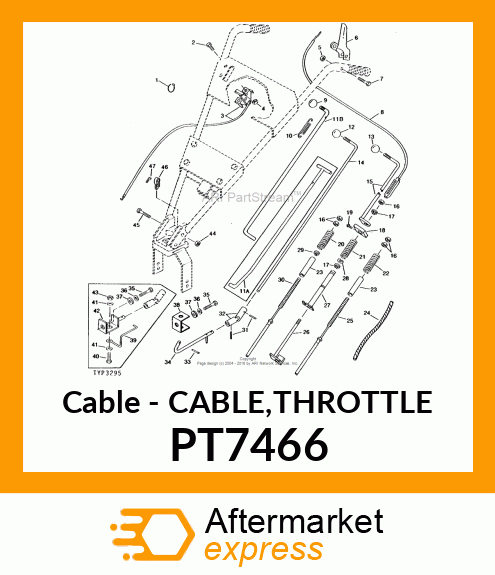 Cable - CABLE,THROTTLE PT7466