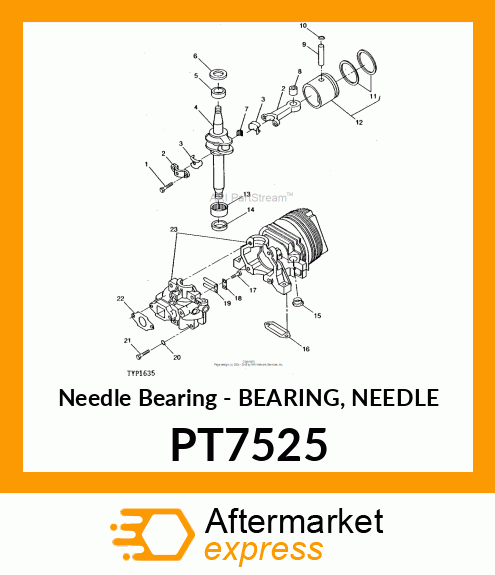 Needle Bearing - BEARING, NEEDLE PT7525