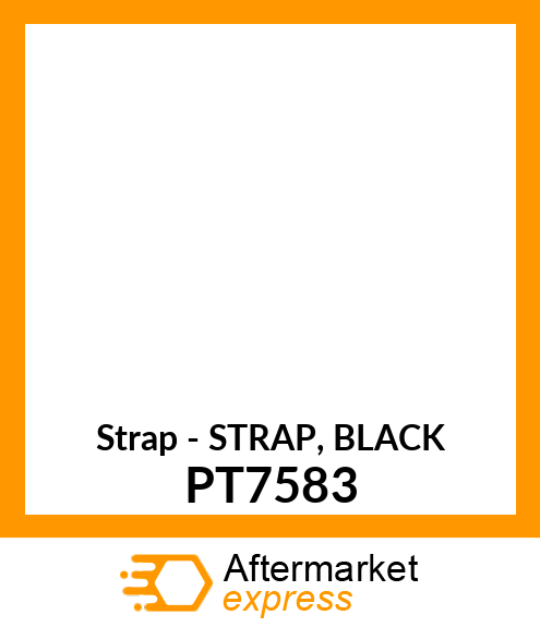 Strap - STRAP, BLACK PT7583