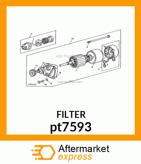 MOTOR, STARTER pt7593