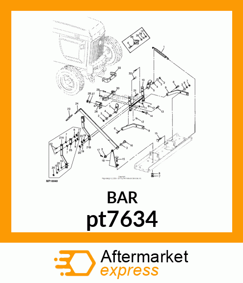 BRACKET, WELDED LIFT LOCK pt7634