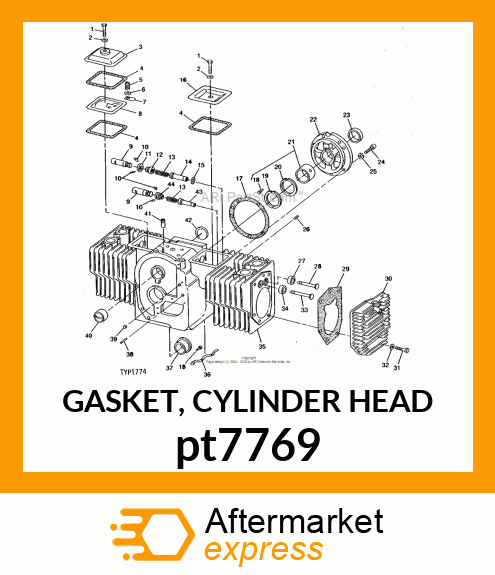 GASKET, CYLINDER HEAD pt7769