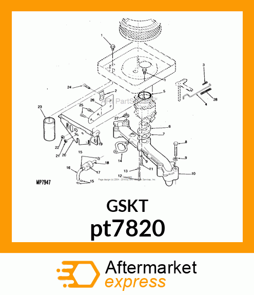 GASKET, INTAKE MANIFOLD pt7820