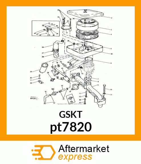 GASKET, INTAKE MANIFOLD pt7820