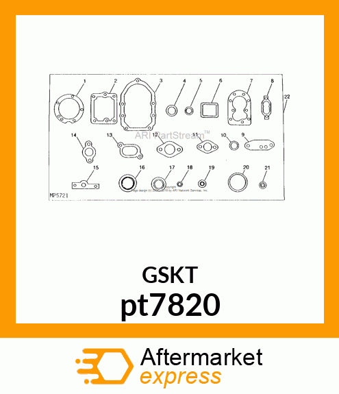 GASKET, INTAKE MANIFOLD pt7820